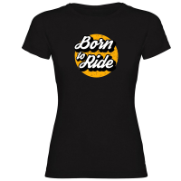 Camiseta BORN TO RIDE negra mujer by TZOR